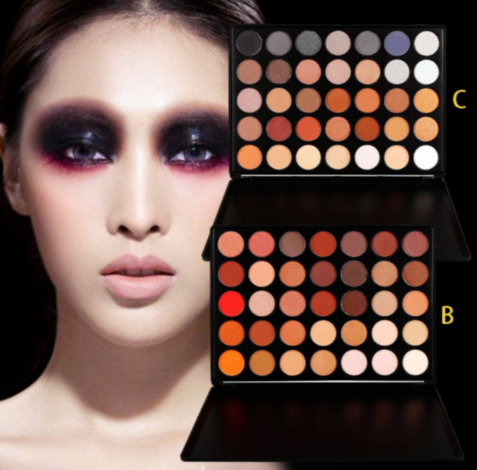 Ορυκτή σκιά ματιών Morphe παλετών Makeup συνήθειας σκιάς ματιών Makeup 35 χρώματος
