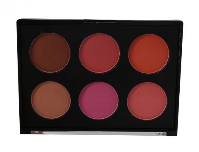 Το επαγγελματικό ροζ κοκκινίζει Makeup 6 μεταλλίνη παλετών χρωμάτων και Shimmer συνήθεια λογότυπων