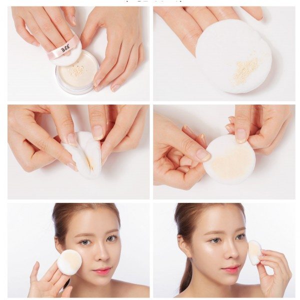 Γυναίκες που περιγράφουν την ξηρά σκόνη βάρους προϊόντων 20g Makeup για το ελαιούχο δέρμα