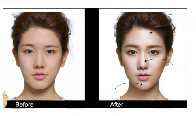 Πιεσμένο Sunscreen σκονών Makeup προσώπου συνήθειας Highlighter για το θηλυκό