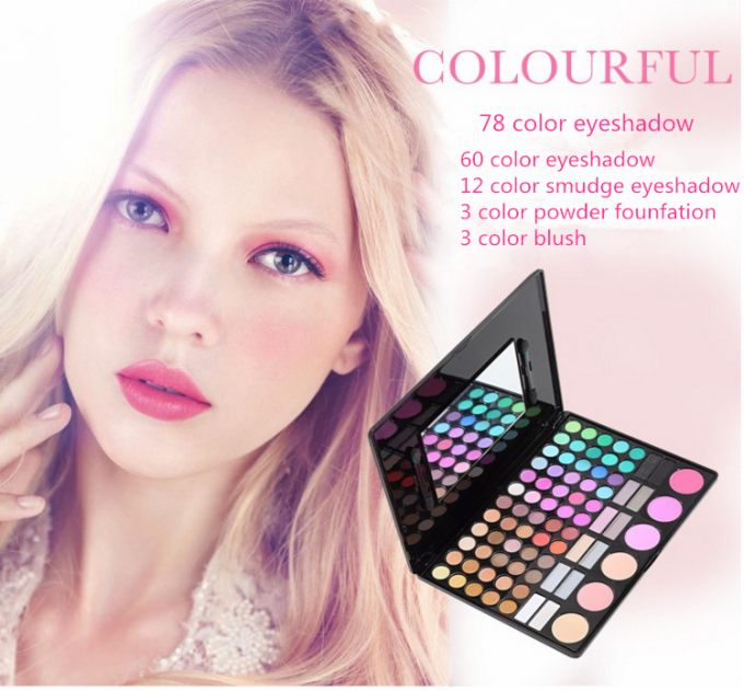 Επαγγελματικά καλλυντικά 78 Makeup ματιών παλέτα σκιάς ματιών χρώματος για τις γυναίκες