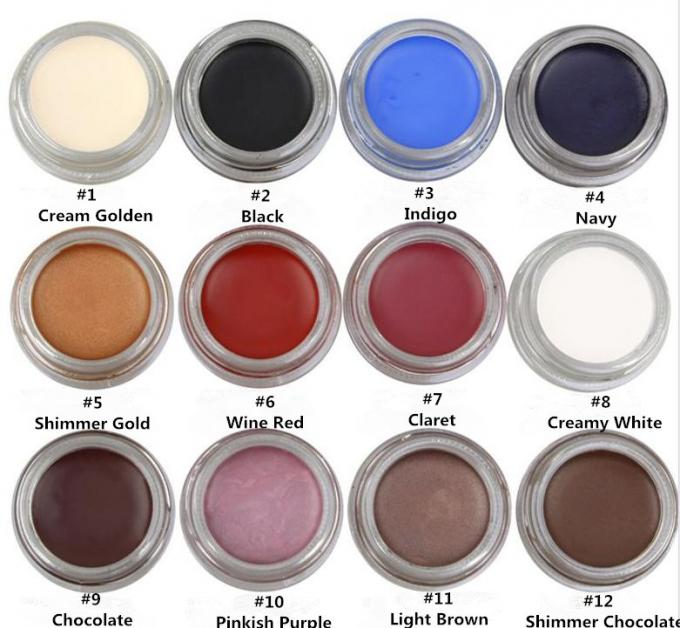12 το χρώμα οργανικό Makeup ακτινοβολεί Smudge πήκτωμα Eyeliner απόδειξης που είστε κύριος του εμπορικού σήματος μακράς διαρκείας