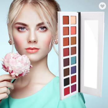 Shimmer 16 χρώματος το επαγγελματικό σύνολο παλετών σκιάς ματιών Makeup ακτινοβολεί εξάρτηση καλλυντικών σκιάς ματιών