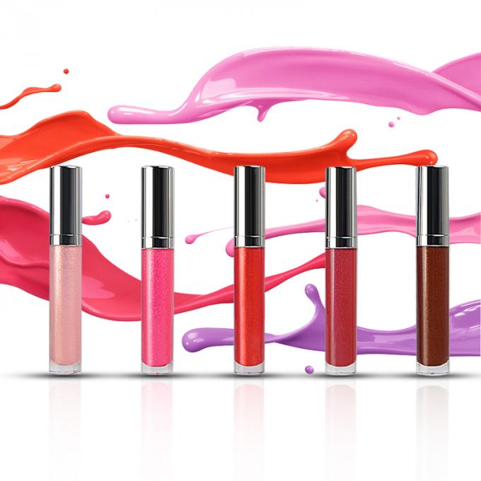 Μεταλλίνη Lipgloss καλλυντικών προϊόντων χειλικού Makeup Moisturizer 3 έτη εξουσιοδότησης
