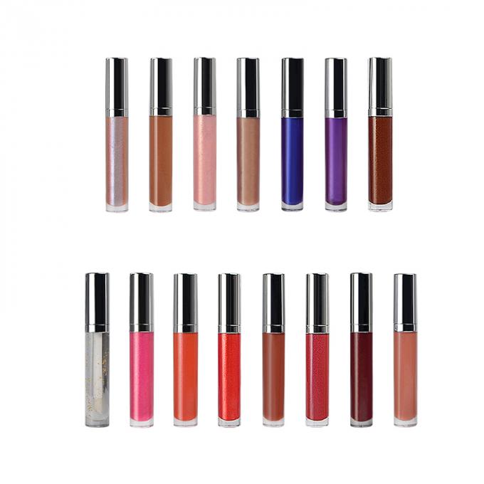 Υγρό Lipgloss 15 χρωμάτων προϊόντων χειλικού Makeup λαμπρό ορυκτό συστατικό Vegan