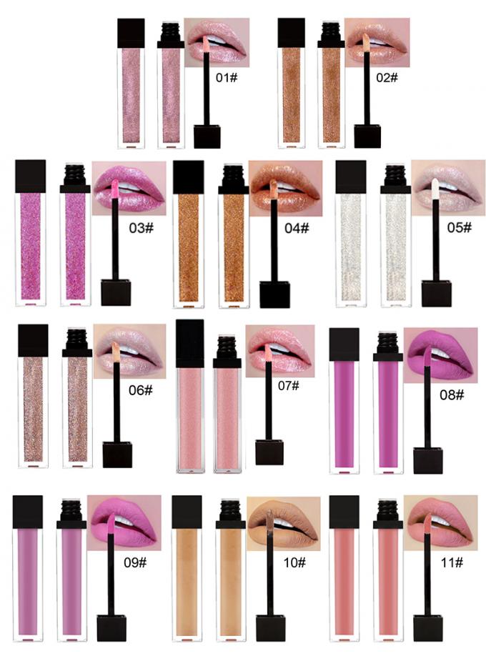 Κανένα προϊόν χειλικού Makeup ετικετών δεν στεγανοποιεί τους υγρούς σωλήνες Lipgloss για καθημερινό Makeup