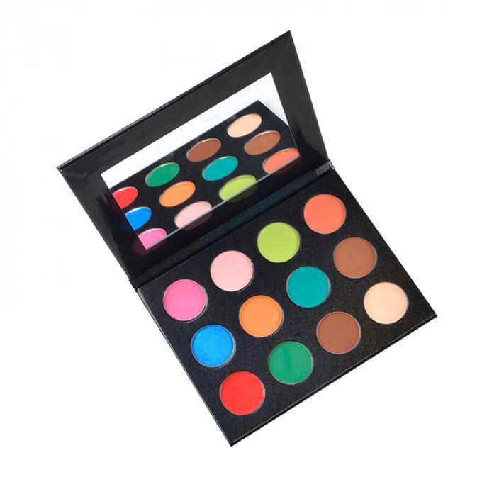 Ορυκτή σκιά ματιών μεταλλινών λογότυπων συνήθειας, παλέτα 12 σκιάς ματιών Makeup χρώματα για την επιλογή