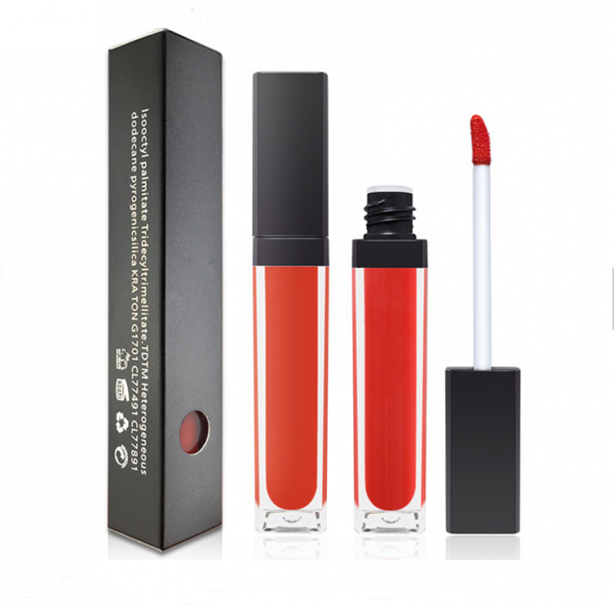 Λογότυπο συνήθειας Lipgloss ετικετών σωλήνων προϊόντων χειλικού Makeup καλλυντικών 3 έτη εξουσιοδότησης