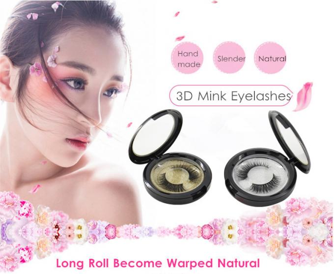 Επαγγελματικό φυσικό πλαστό Eyelashes, τρισδιάστατο βιζόν ψεύτικο Eyelashes για Dairly Makeup