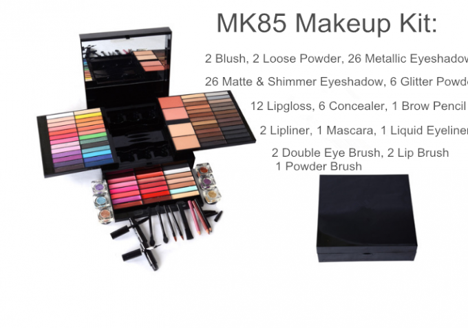 85 χρωματίστε όλοι σε ένα νερό εξαρτήσεων παλετών Makeup ανθεκτικό με το ορυκτό συστατικό