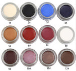Αδιάβροχη υψηλή χρωστική ουσία 12 πηκτωμάτων Makeup Eyeliner ματιών χρώματα εύκολα να πιάσουν το λεπτό σχέδιο