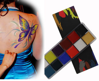 Χρωματισμένο καλλυντικό χρώμα βασισμένο στο πετρέλαιο Makeup προσώπου και σώματος με 12 χρώματα